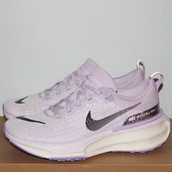 Nike ZoomX Invincible Run 3 Flyknit Running Shoes Womens 9 9.5 10 Barely Grape - Picture 2 of 7